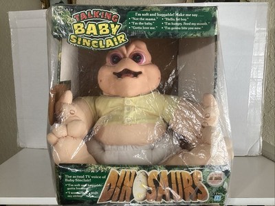BABY SINCLAIR Disney's Dinosaurs Talking Plush Hasbro Tested Clean