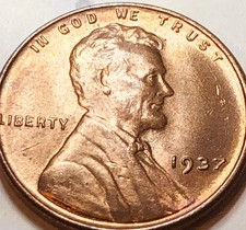 1937 1c Rd Lincoln Cent Uncirculated