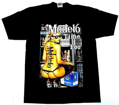 IT'S MODELO TIME FOO T-shirt Mexico Cerveza Mexican Beer Men's Tee New
