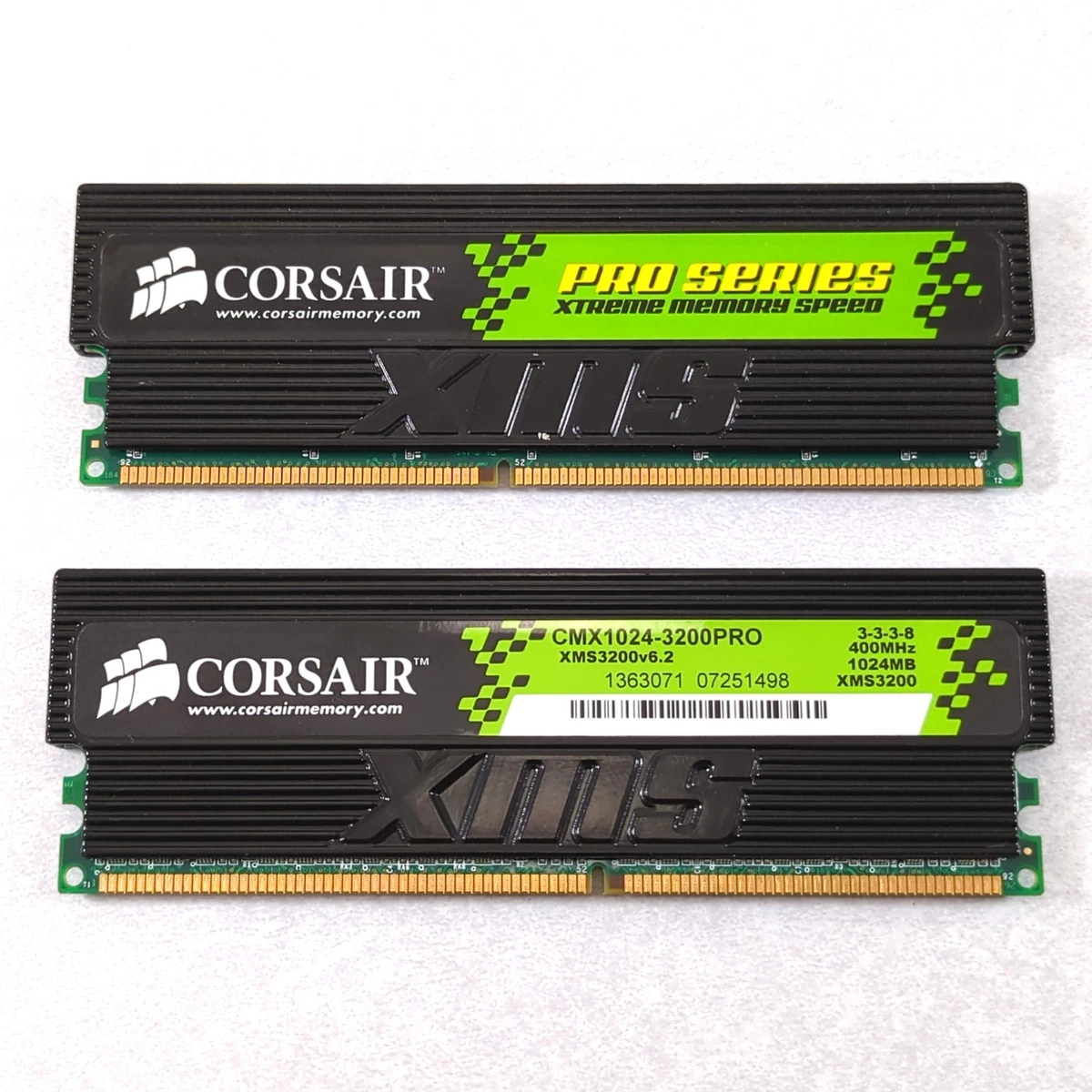 DDR1 SDRAM Computer Memory (RAM) with 2 Modules and 184 Pins for