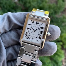 Cartier Tank Solo XL WSTA0029 Automatic Stainless Steel Wristwatch Box & Papers 5
