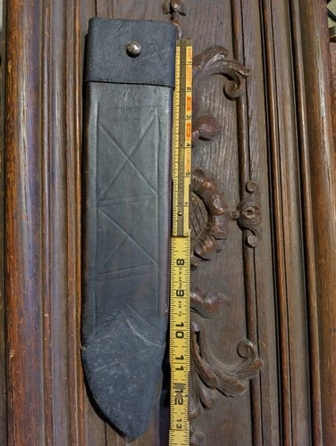 Civil War Era Large Bowie Knife Antique Bowie knife Sheath Old West Unknown Make