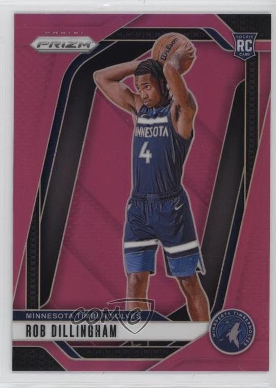 2024-25 Panini Prizm Pink Prizm 201/249 Rob Dillingham #250 Rookie RC rf2
