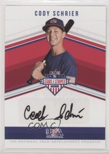 2018 Panini USA Baseball Stars & Stripes Black Ink 13/23 Cody Schrier Auto 1kk