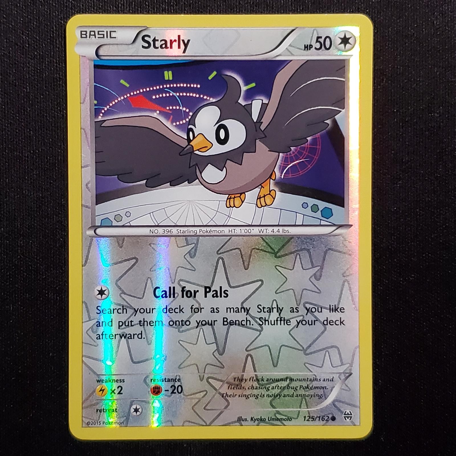 Starly 125/162 Reverse Holo Common BREAKthrough Pokemon Lightly Played