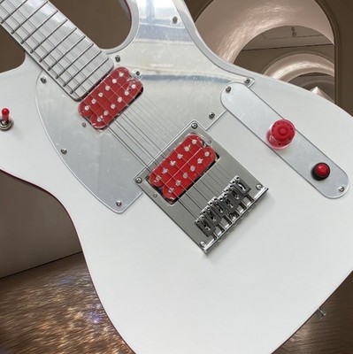 Arctic White Ghost TL Electric Guitar 6 String Killswitch John 5 Maple Fretboard