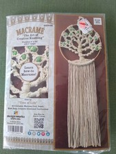 Design Works Macrame Kit Tree of Life Wall Hanging Craft Kit 8" x 24" New