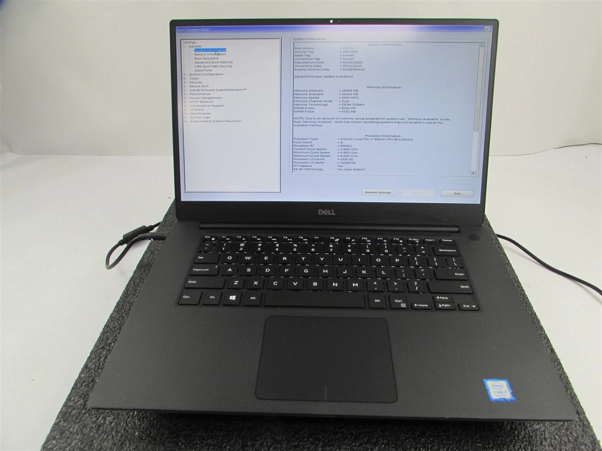 Dell Precision 3551 I7-10850H 16Go 500Go SSD Quadro P620 - Reconditionné