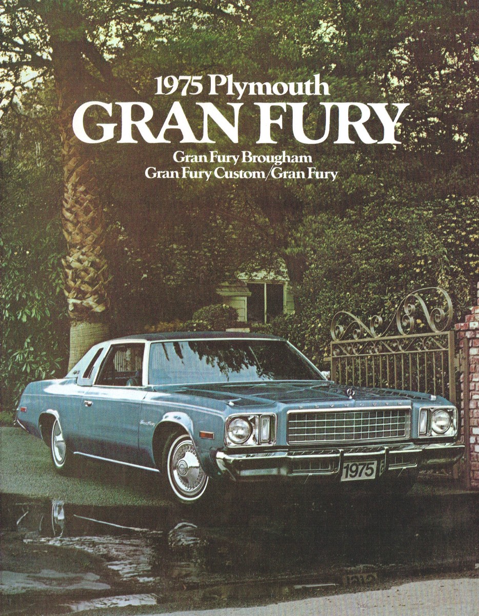 1975 PLYMOUTH GRAN FURY Brochure / Catalog w/ Color Chart