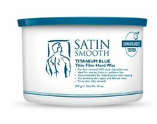 Satin Smooth Titanium Blue Thin Film Hard Wax 14oz