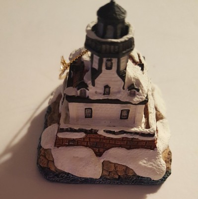 Vintage Colchester Reef Harbour Lights Lighthouse Christmas Ornament 1997