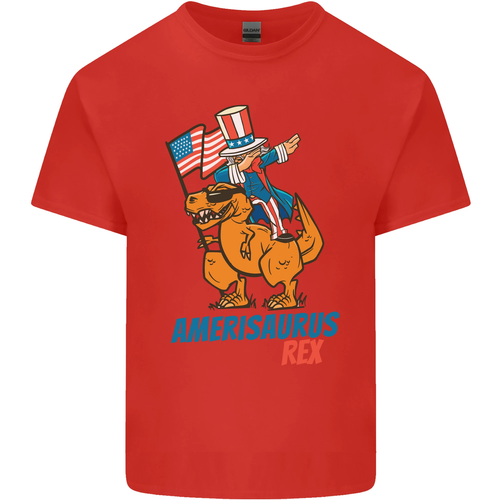 Camiseta Amerisaurus T-Rex Dabbing Tío Sam EE. UU. Niños Niños - Imagen 5 de 77