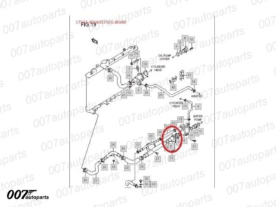Cap Thermostat for Suzuki SX4, SX4 1ST F/L - 17561-80JA0 - Genuine