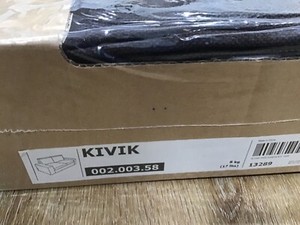 IKEA Kivik 3 Seat Sofa Cover Only Tullinge Dark Brown Slipcover 002.003.58