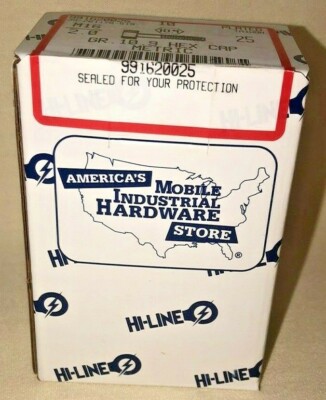 1 Box of 10 Hi-Line 991620025 M16-2.00 x 25 mm Cap Screw, Yellow Zinc Finish