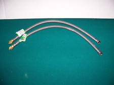 2-Watts 20" Braided Stainless Steel BRAIDED Faucet Connector 3/8" O.D. 3/8" Comp