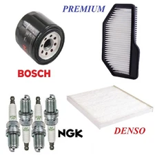 Tune Up Kit Filters Spark Plugs For HYUNDAI GENESIS COUPE L4 2.0L 2013-2014