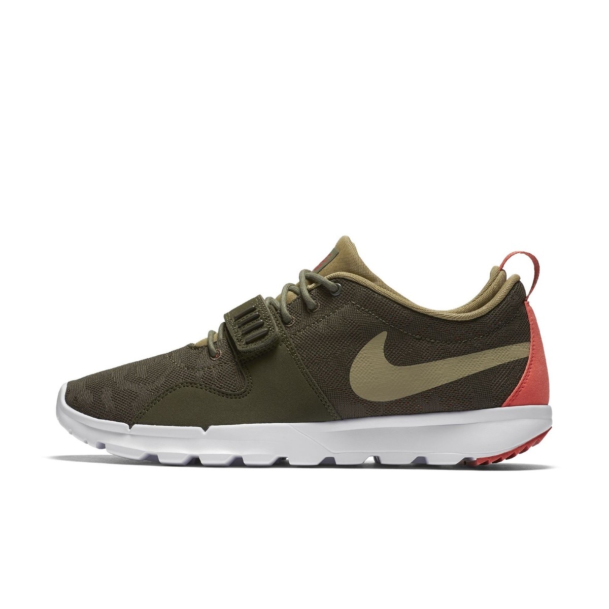 Nike SB TRAINERENDER Men\'s Size 10 Sneakers 616575-326 Khaki Olive Crimson Shoes Nike Trainerendor Sneakers for Men for Sale | Authenticity  main image 2