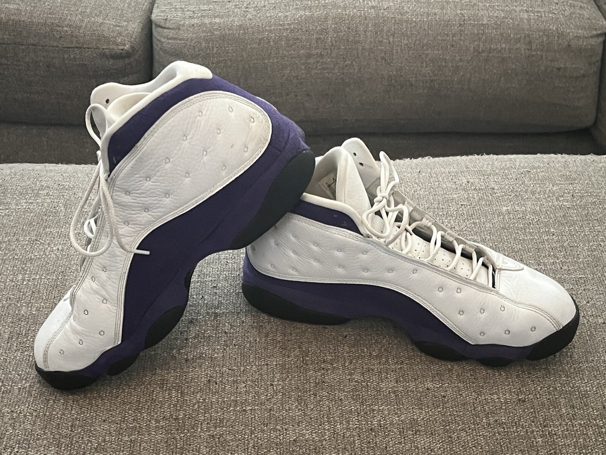 Air Jordan 13 White Hyper Royal On Feet Size 12 Air Jordan 13