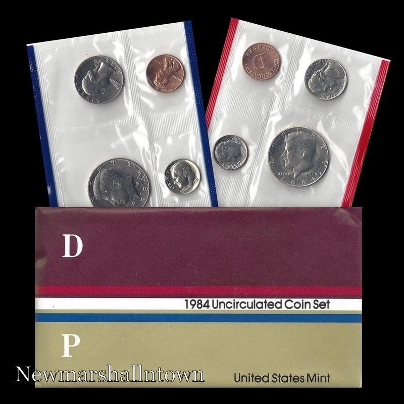 1984 P+D+S Mint Proof Set ~ Kennedy Washington Roosevelt Jefferson Lincoln - Image 2 of 3