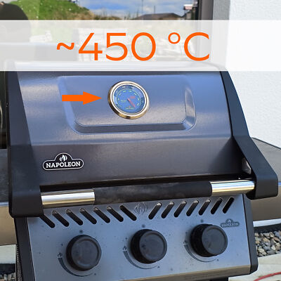 Doppelte Wandung Gasgrills