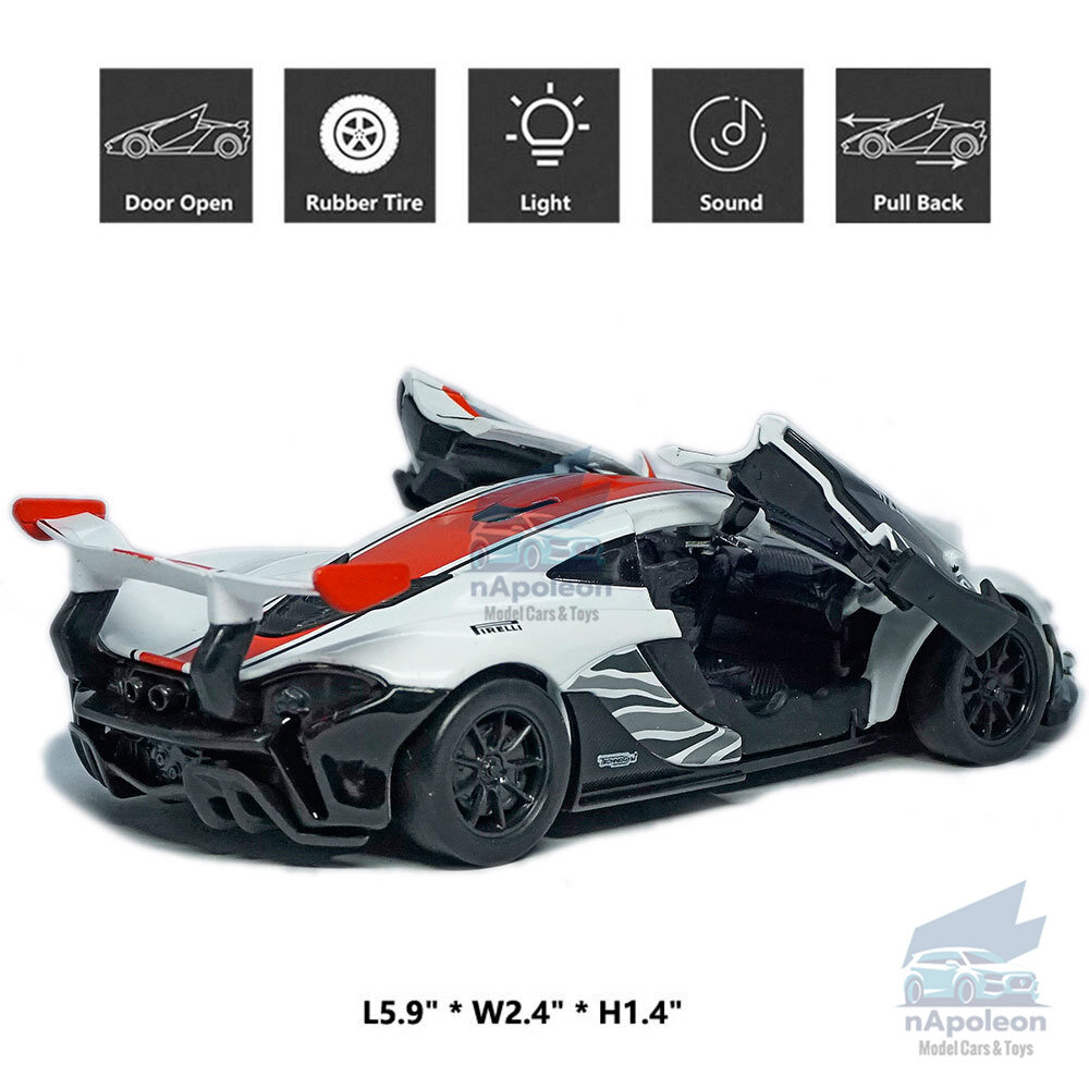1:32 McLaren P1 GTR Race Car Model Car Diecast Toy Vehicle
