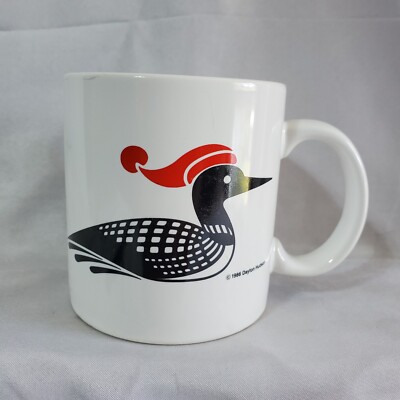 Dayton Hudson Vintage 1986 Winter Christmas Duck Coffee Cup Mug