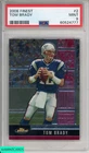 2008 FINEST TOM BRADY #2 NEW ENGLAND PATRIOTS PSA 9 MINT