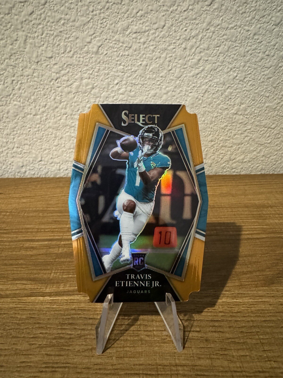 2021 Select Travis Etienne Jr. Premier Level  Orange Die-Cut /249 Rookie Card