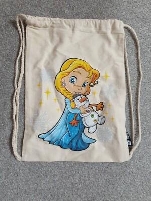 Elsa & Olaf String Tasche inoffiziell gebraucht aber in gutem Zustand. Gekauft in Spanien