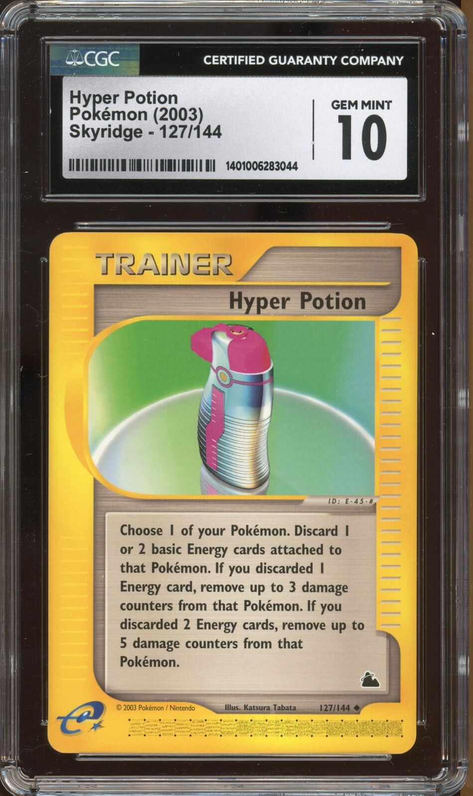 Pokemon Hyper Potion Skyridge #127 CGC 10 Gem Mint