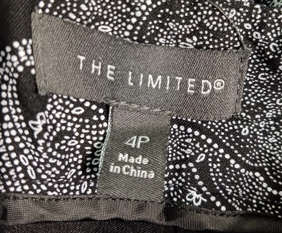 The Limited Falda Mujer 4P Negro Blanco Oficina Ropa Carrera Verano Bolsillos Foto 2 de 4