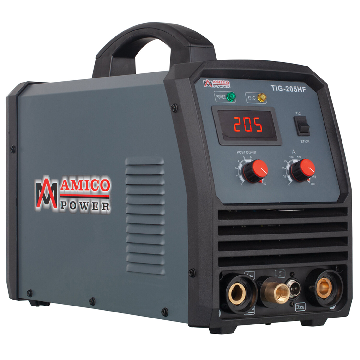 TIG-205HF, 205 Amp TIG Stick DC Inverter Welder, 95~260V Welding, 80% Duty Cycle