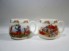 Vtg Royal Doulton Bunnykins 2 Child s Mugs Asst Scenes