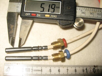 PT1000 Temperaturfühler 2 Stck. für z.B. SPS , Arduino, Wärmemengenzähler, M10x1