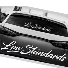Low Standards Car Sticker Decal Reflective White Vinyl For Window Windshield
