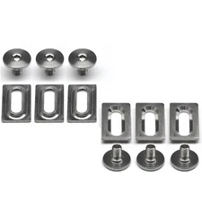 12 pcs Titanium alloy Pedal spacer + screws For Shimano highway SM-SH10SH11SH12