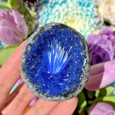 2025 RARE Raw Goethite Magnetite Blue Copper Ore Crystal Sphere Cluster Gift