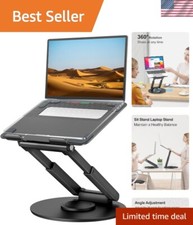 Active Standing Laptop Riser with 360  Swivel - Posture-Friendly  Space-Saving