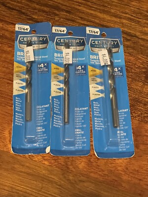 Century Drill & Tool Pro Grade Brite Drill Bit, 17/64'' shank Count 3