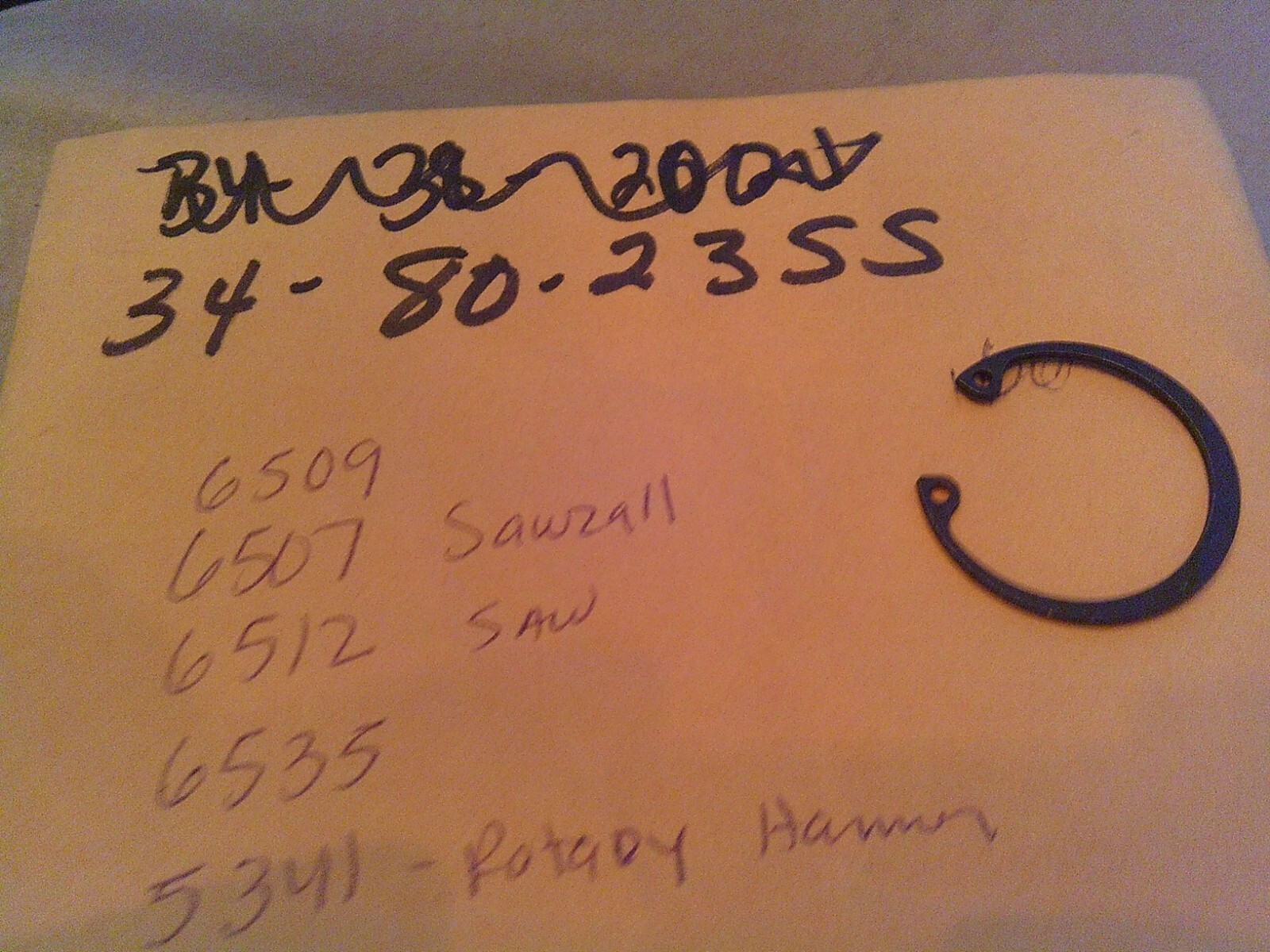 Milwaukee Retaining Ring 34-80-2355