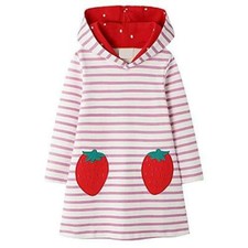 NWT Vikita Hooded Casual Long Sleeve Dress size 3/4Y