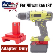 Adapter For Milwaukee M 18 18V Lithium Battery to For Ryobi 18V Power Tools US