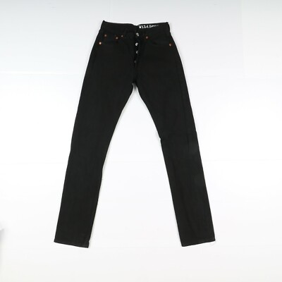 Levi's 501 Customized Gebraucht (Cod.W612) W27 L34 SCHMAL High Waist Damen Schwarz