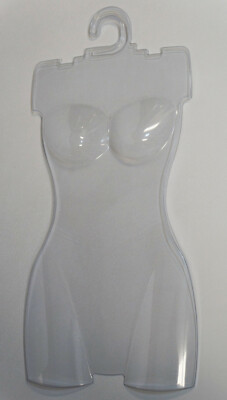 Pkg of 10 Female Henta Plastic Women Body Form Torso Hanger Lingerie Display