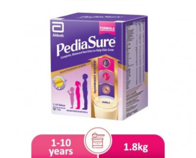 Abbott Pedia Sure Complete Nutrition Growth 1-10 Yrs Vanilla 600g X 3 Pack 1.8kg