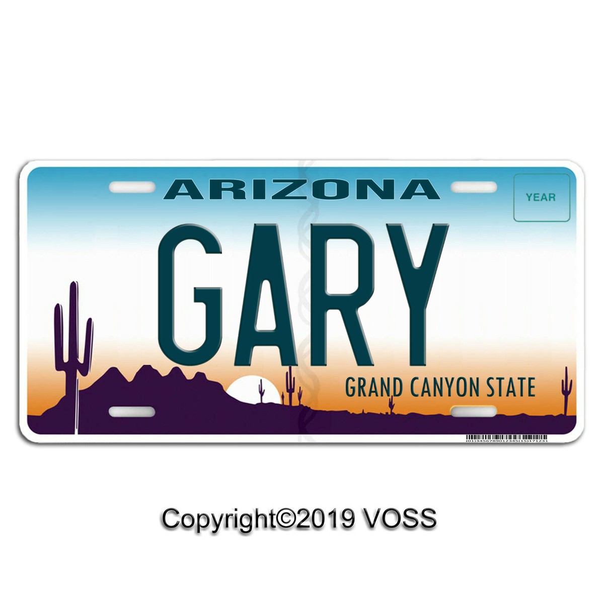 Arizona Personalized Name Custom Aluminum Any Text License Plate