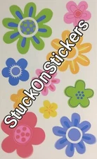 Mrs Grossman's SHEER FUN FLOWERS power Colorful Stickers 2006