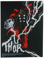 Thor Screen Print by Becky Cloonan Mondo Marvel Studios First 10 Years