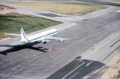 EASTERN AIRLINES DC-8 Jet Plane on Airport Runway Retro Poster Photo 24x36